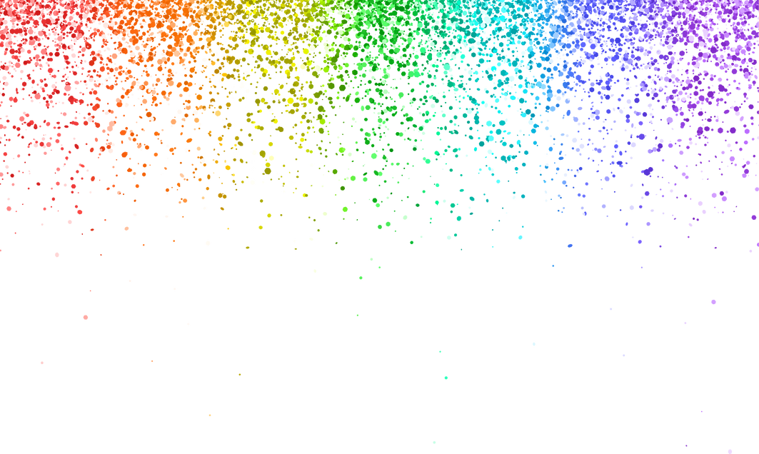 Falling Rainbow Glitters